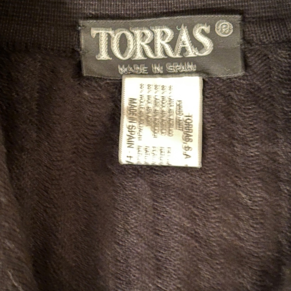 Torras Suede Patchwork Sweater/Jacket - image 8